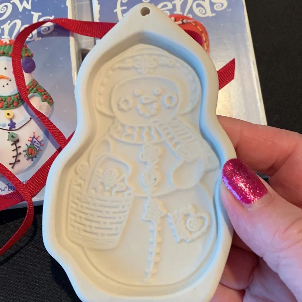 Longaberger 1999 Snow Friends Cookie Molds with Boxes